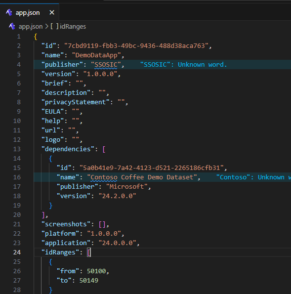 An enum extension registering a Custom Demo Data Module against the Contoso interface
