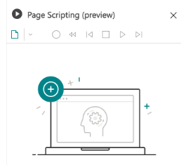 Page Scripting preview panel icon with a laptop illustration.