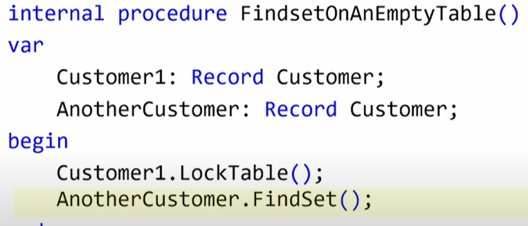 AL locking one Customer variable but reading through a second one